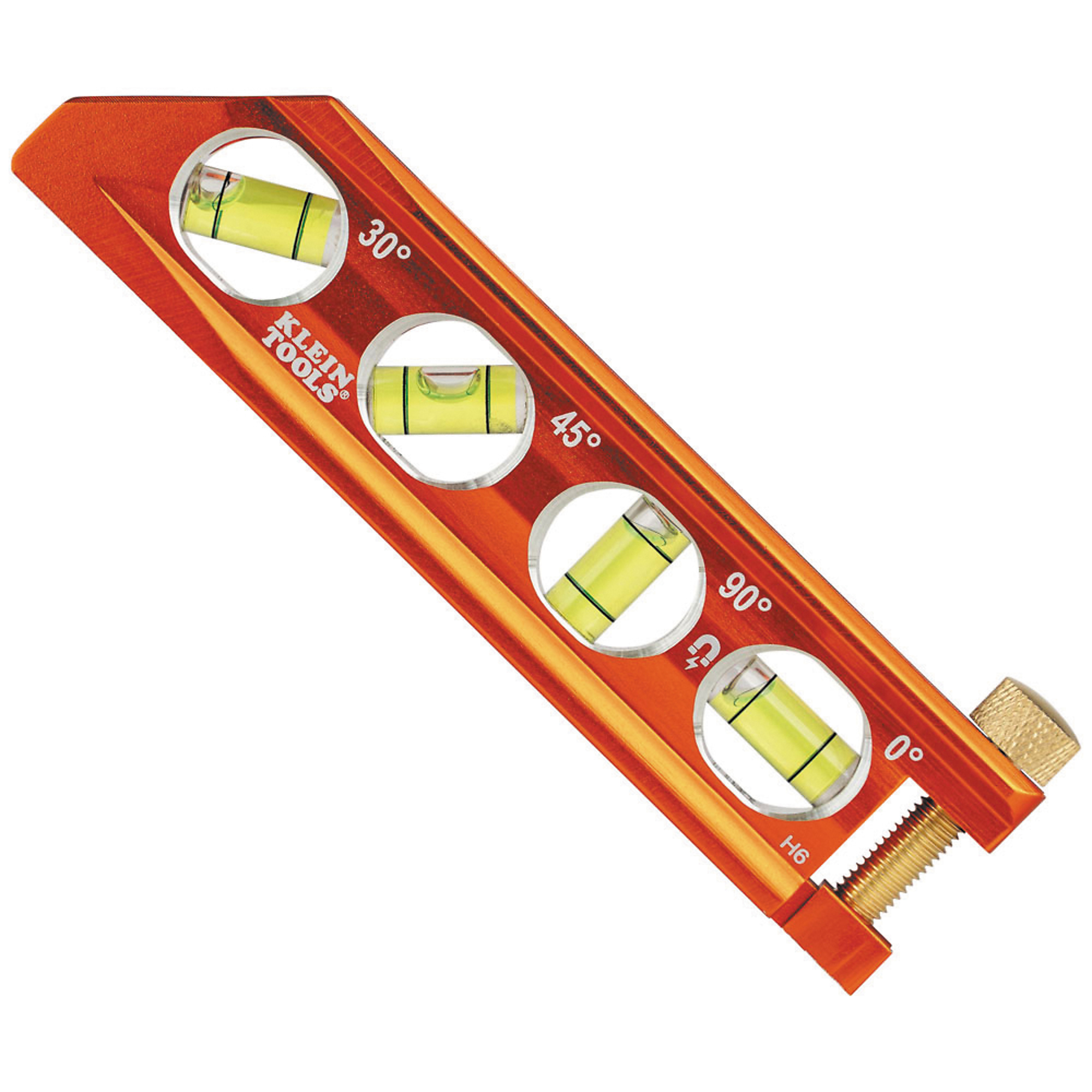 Klein Tools, ACCU-BEND Level, 4 Vial, Level Type Billet, Length 6.25 in, Model# 935AB4V